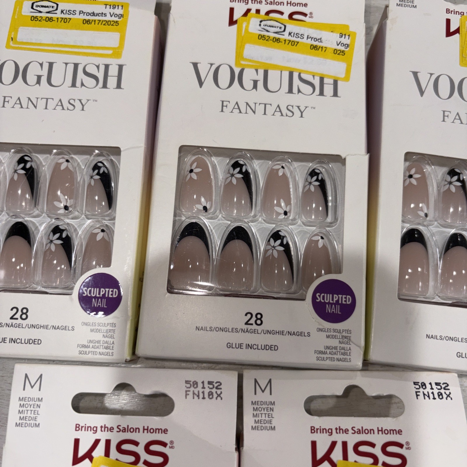 Kiss Voguish Fantasy Sculpted Nail Press On Nails Lot Of 5 New