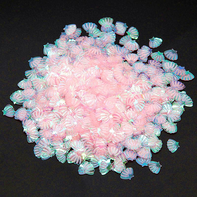 Sea shell Sequins – 7mm PVC Loose Sequin Glitter Paillettes Nail Art Manicure