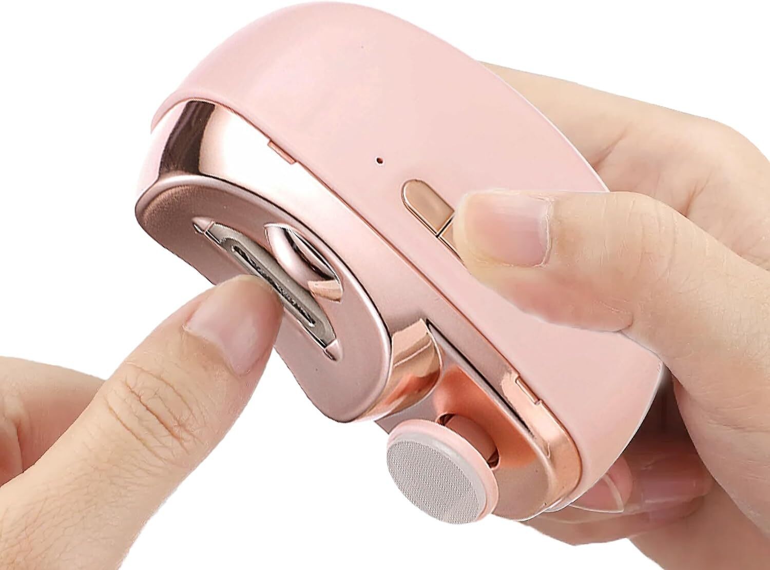 Electric Nail Clipper 2 in 1 Automatic Nail Trimmer Nail Polisher for Adults Kid