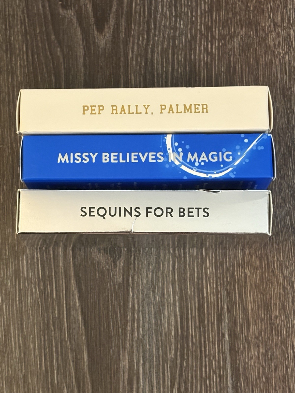 Lot of 3 NIB Red Aspen Nail Dashes Press On Nails Celestial Blue White Gold Star
