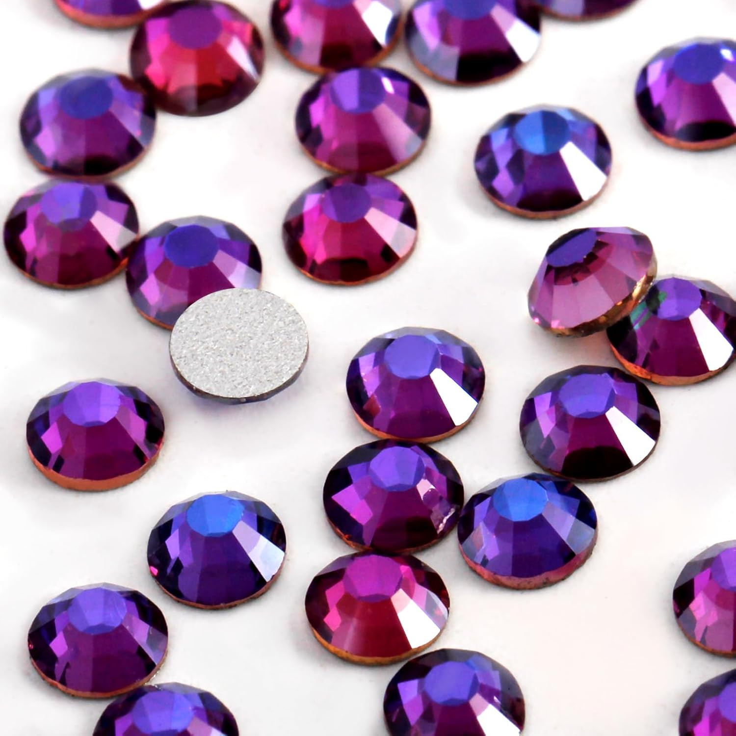 2000PCS SS20 Flatback Rhinestones | 12-Facet Diamond-Cut Glass Gems for Nail Art