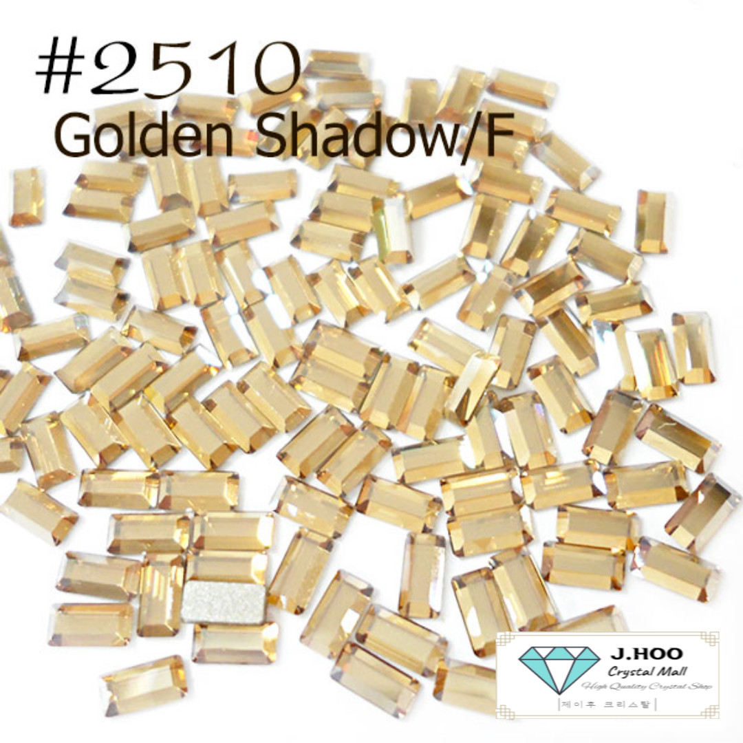Swarovski 2510 Baguette Flat Back 3.7*1.9mm(20pcs)
