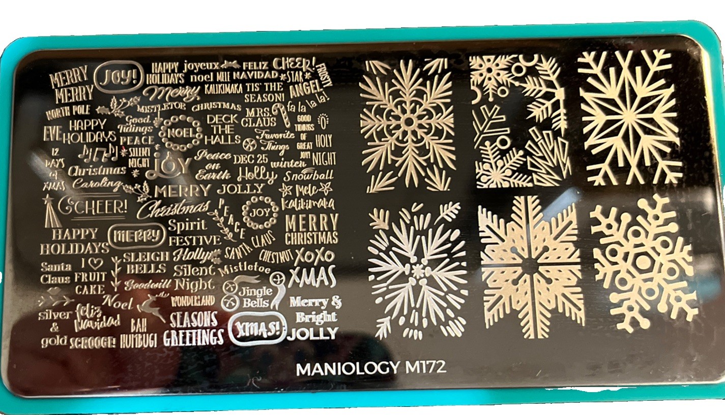 Maniology Nail Stamping Plates- Christmas Lot 1 – M400, M418, M172