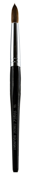 Black Vogel Nail Acrylic Brush 16-24