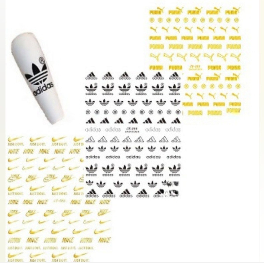 NWT NAIL ART DESIGN SELF-SEAL STICKERS METALLIC GOLD N°123!