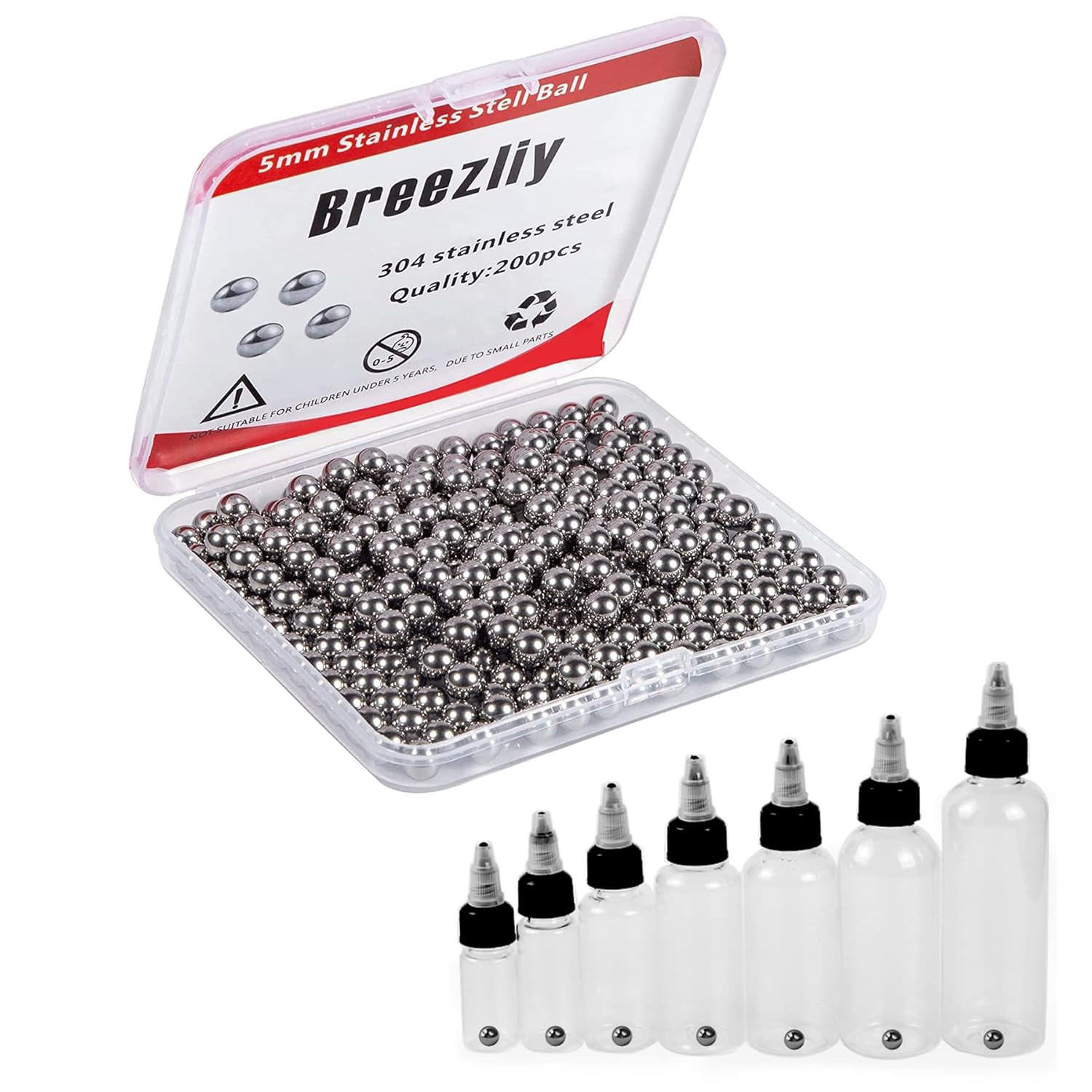 200 Pcs Paint Mixing Balls Stainless Steel Mixing Agitator Balls for Mixing Mode