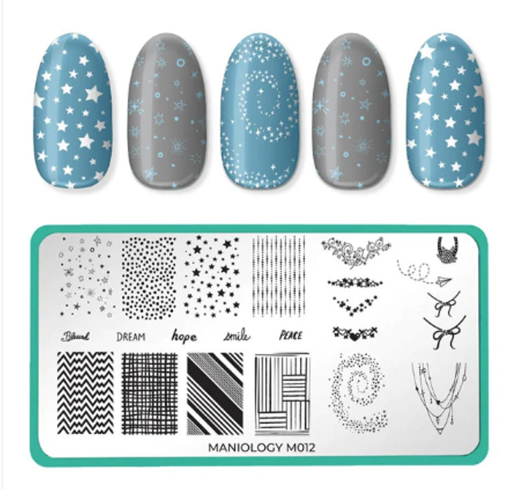 Maniology Nail Stamping Plate M012 Forever Young
