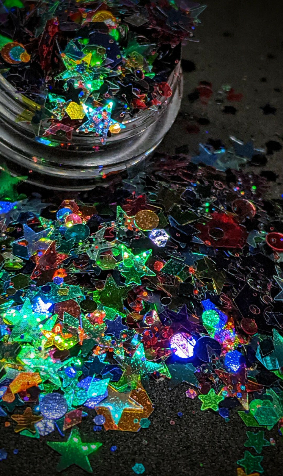 AURORA BOREALIS~MULTI SHAPES GLITTER~Nail•Acrylic•Gel•Body Art•Face•Festival