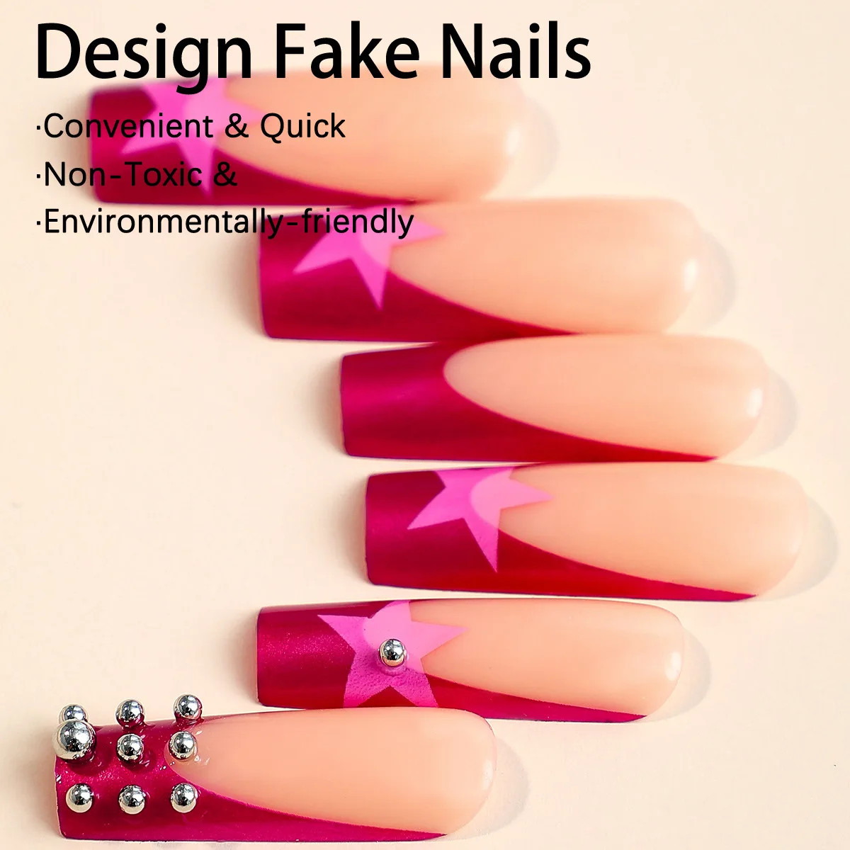 24pcs 3D Flower Bowknot False Nails Y2K Long Coffin Press On Nails