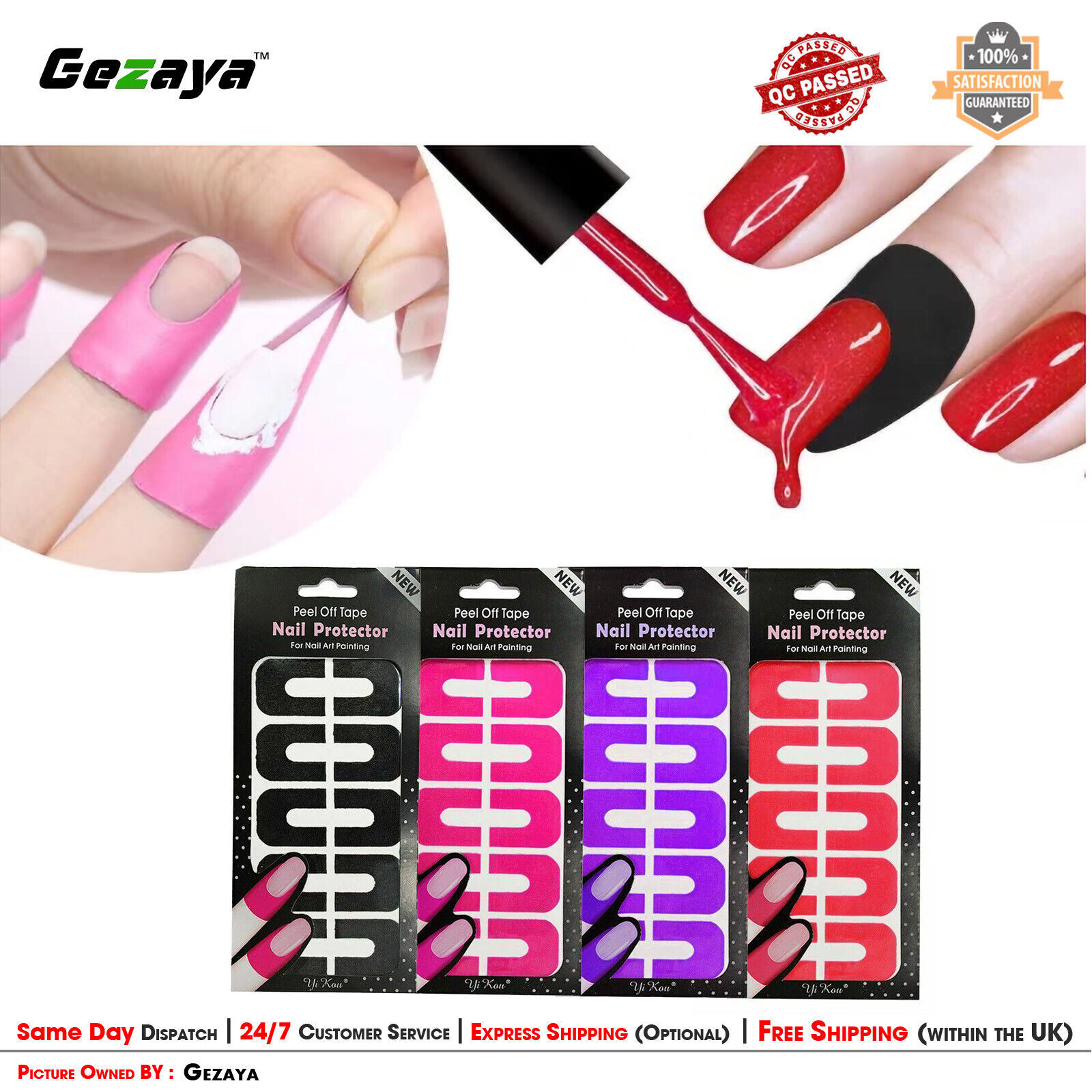 Nail Art Peel Off Base Coat Liquid Tape Cream Polish Separating Palisade Gezaya