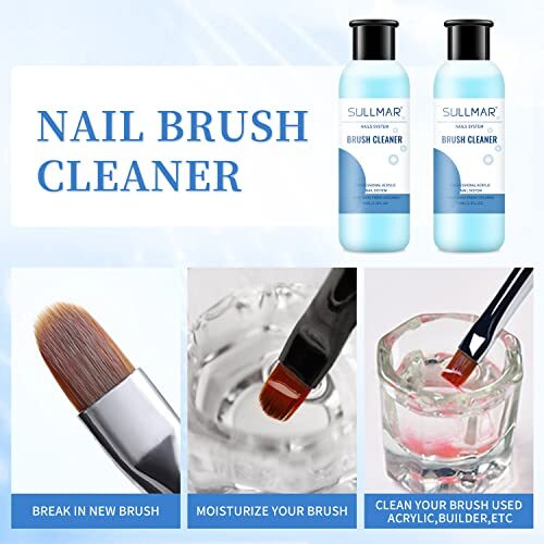 Nail Brush Cleaner 5fl.oz 150ml Nail Brush Cleaner And Conditioner Quickly