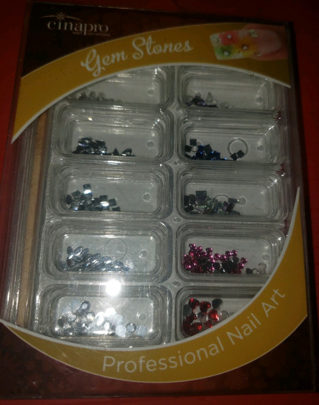 Cinapro Professional Nail Art Gem Stones Multiple Colors