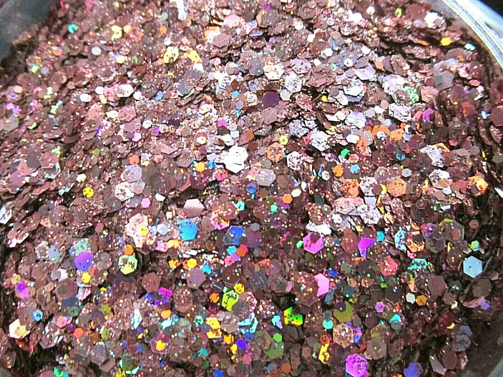 Holographic slushie glitter mixes