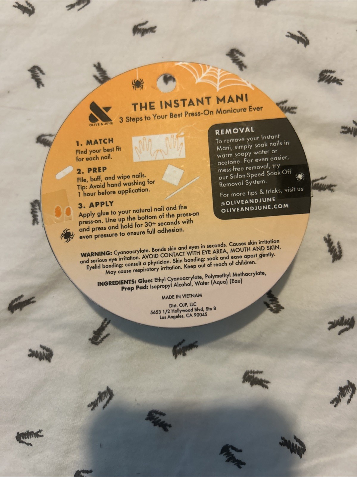 Instant Mani Press-one O live & June Oval Medium Spooky Slime