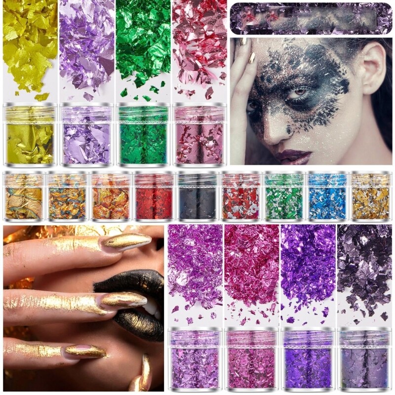 Foil Decorative Paper Gold Flakes for Artistic Projects and Home Decors