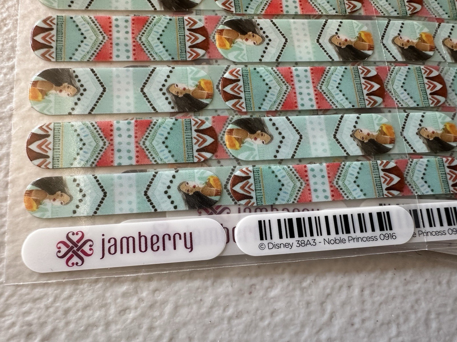 LOT OF 10 Jamberry NOBLE PRINCESS Full Sheet Disney Pocohontas Wraps