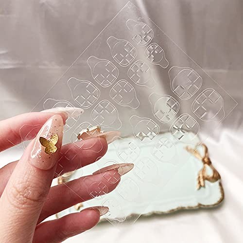 Nail Glue Stickers Double Side for Press on Nails 480 Pcs 20 Sheets