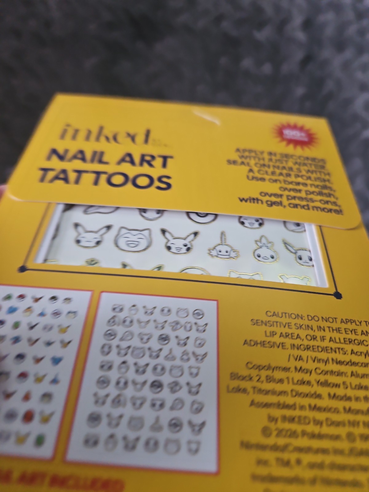Pokémon Nail Art Tattoos Over 100 Designs Target Collab For Any Nails! NEW