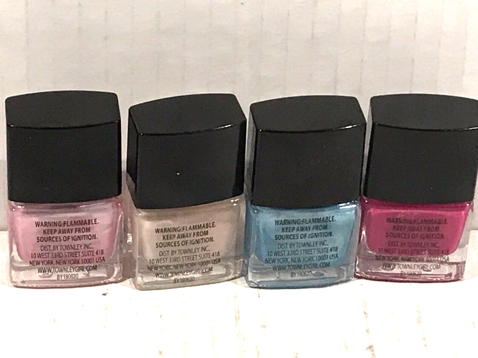 Townley Girl Nail Art Nail Polish 0.14 OZ Bottles Lot of 4