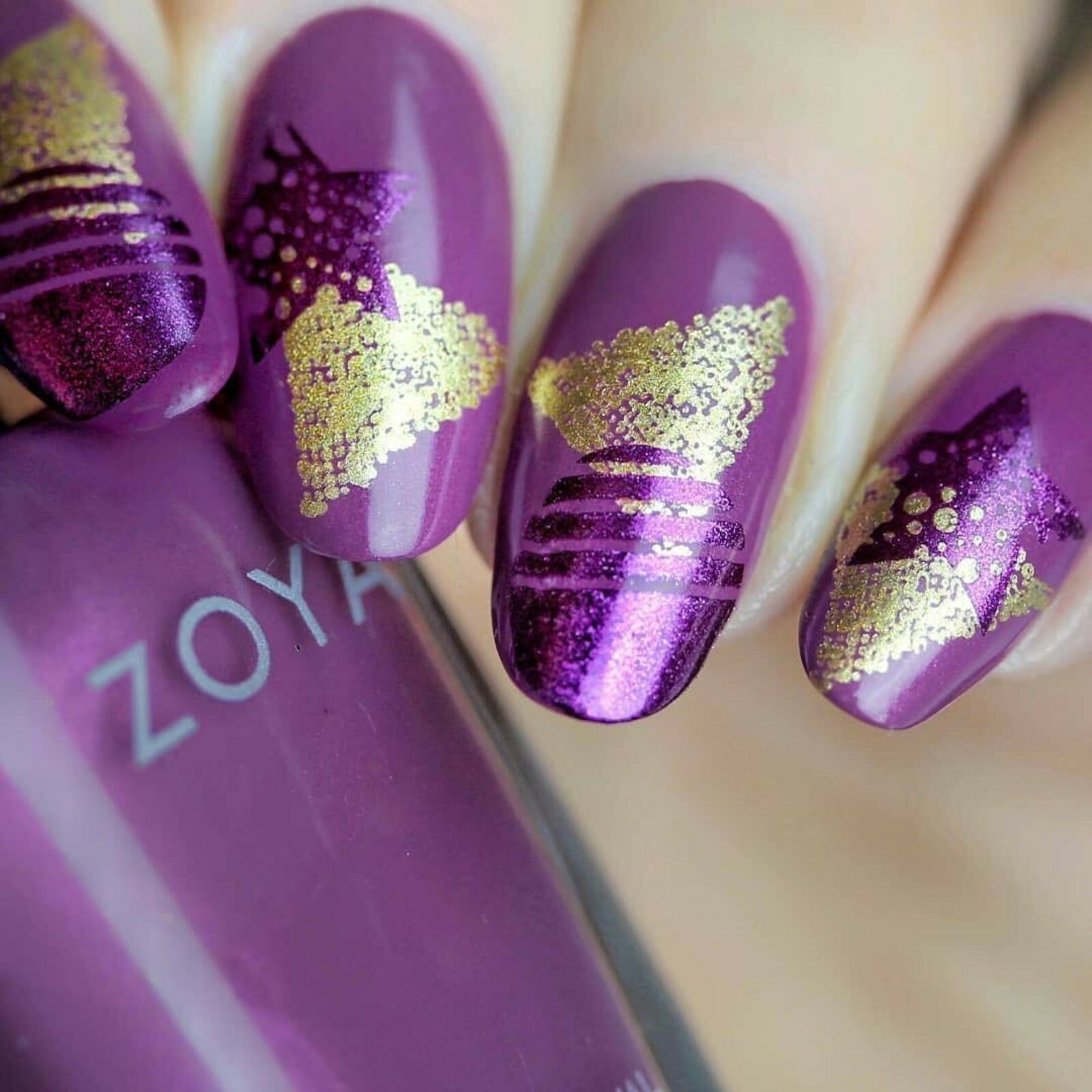 Looking for a Star Stamping Polish (Metallic Dark Purple), Nail Polish, Nail Art