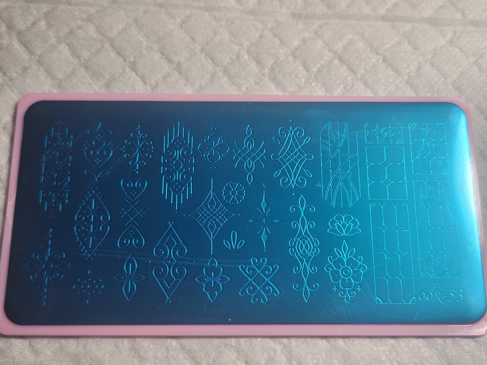 Nail Stamping Plate -Patterns OOK-53 – New