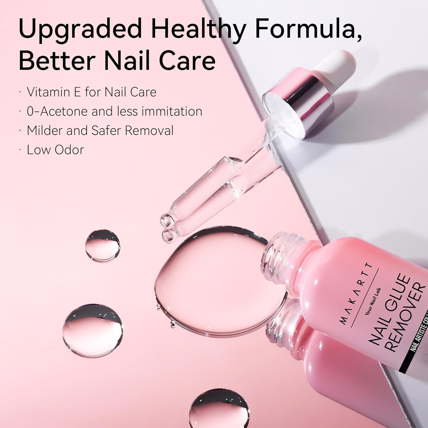 Makartt Hema-Free Press on Nail Glue Remover: Updated Formula with Vitamin E | G