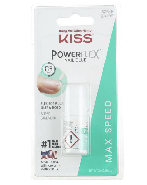 KISS Powerflex Max Speed Nail Glue, 0.1 oz