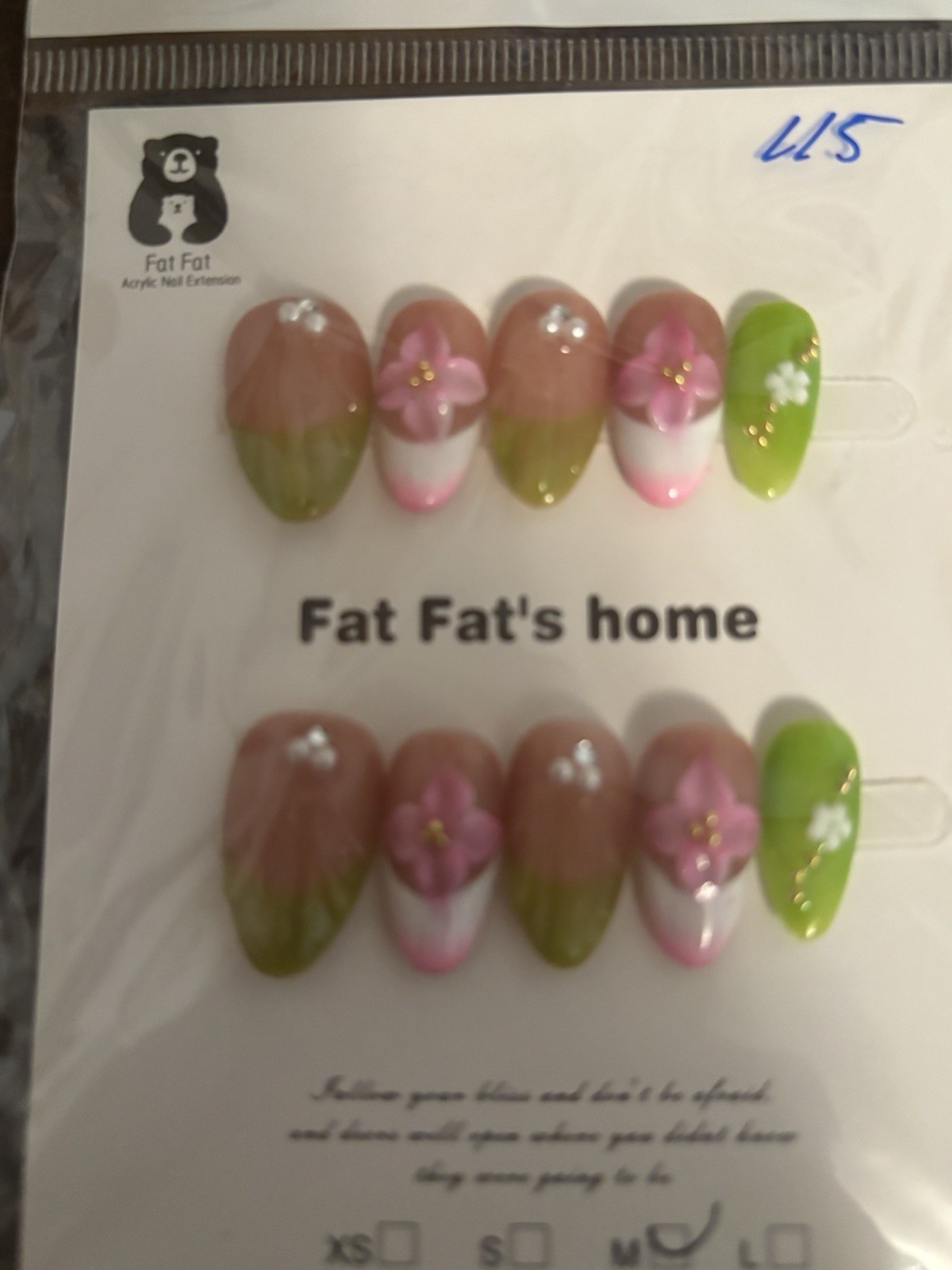 Homemade Almond Shaped Size Medium Press On Nails Lot