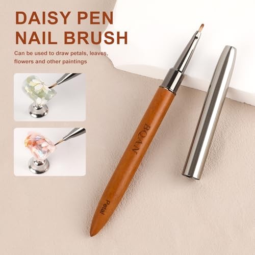 1Pcs Nail Art Brushes Nail Brush for Flower, Petal & Leaves Gel Daisy Pen
