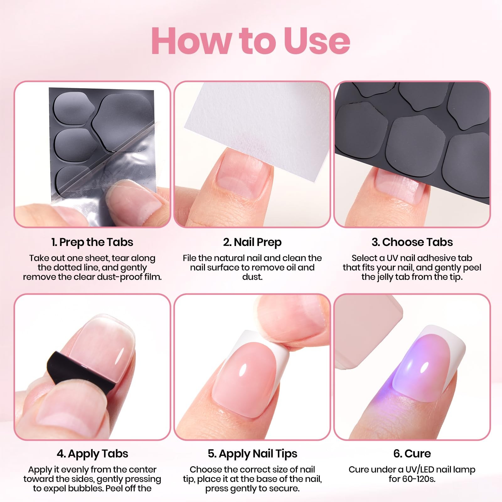 Beetles Nail Adhesive Tabs for Press On Nails, Strong Hold Nail Glue Tabs | 4…
