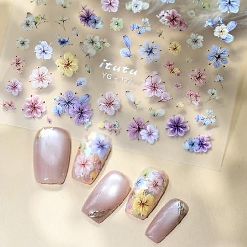 Flower Nail Stickers for Nail Art Flowers Nail Art Stickers Stickers Style3