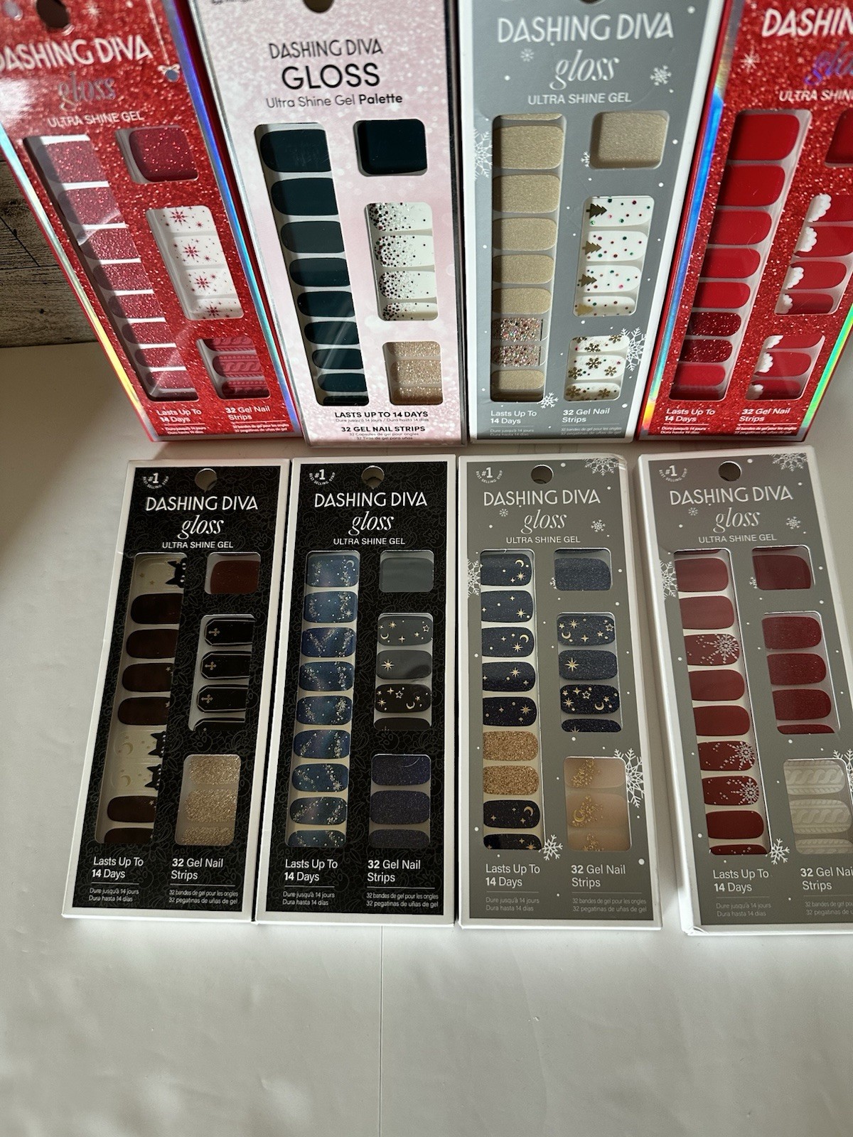 Dashing Diva Gloss Gel Palette Nail Strips Christmas Holiday Sealed YOU CHOOSE
