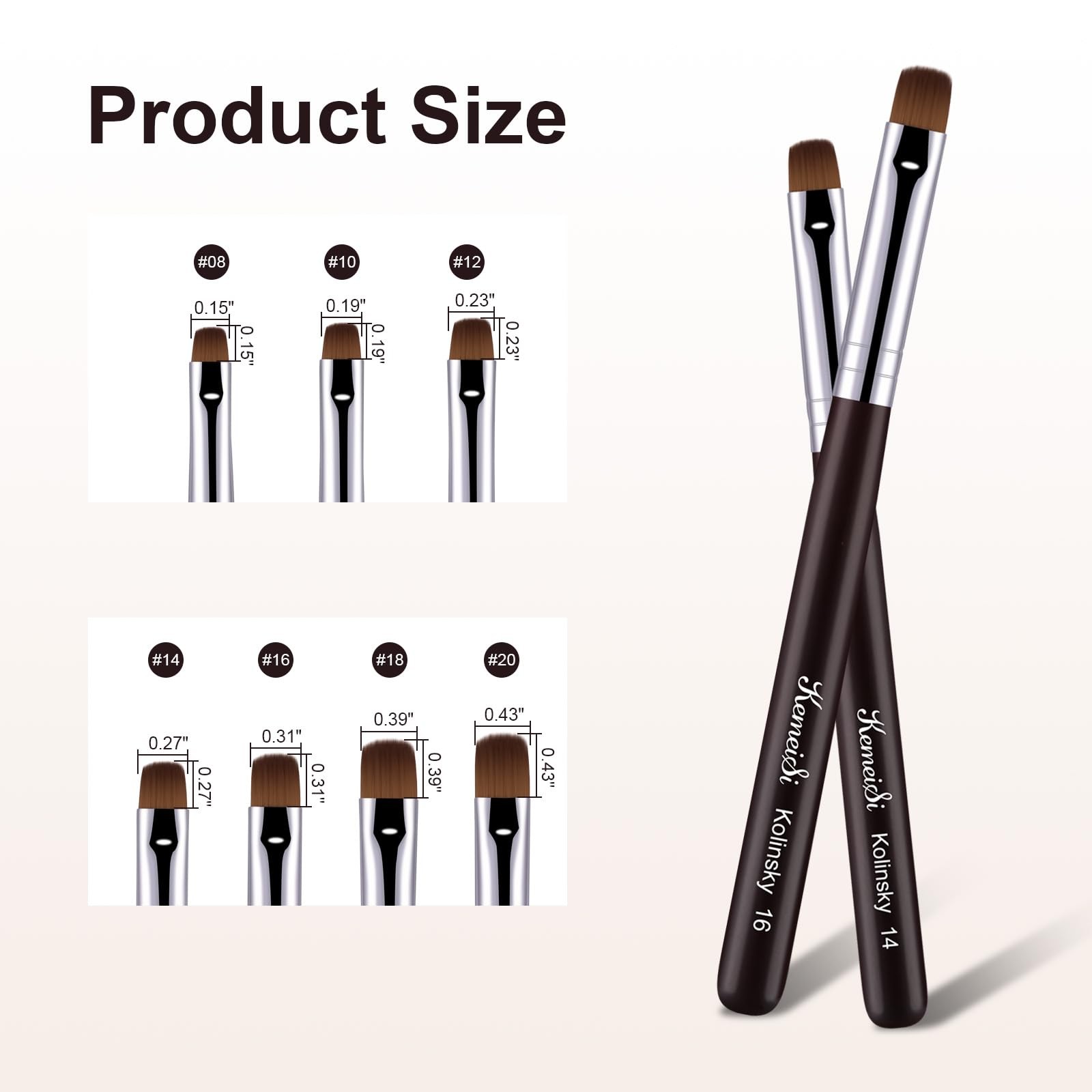 Nail Brush for French Tip, Clean Up Brush for Gel Polish Dual-Use Brush with …
