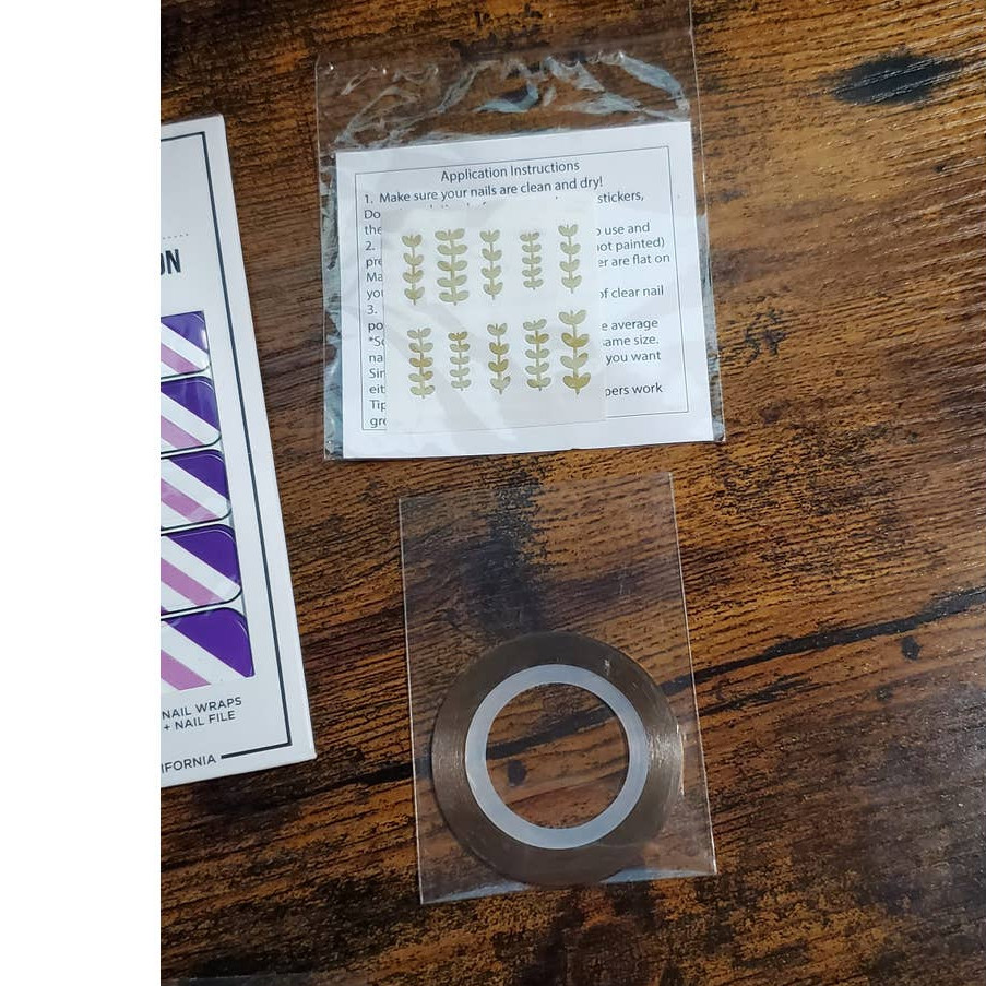 NAIL ART LOT NCLA Scratch Nail Wraps Julep Decal Sheet Blueness Decal Sheets