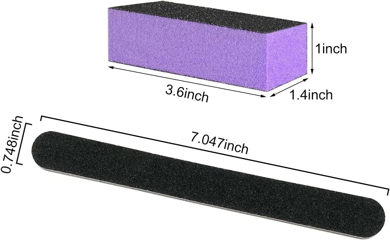 Nail File and Buffer Blo, Profal Mani Tools Kits, 100/180 Grit
