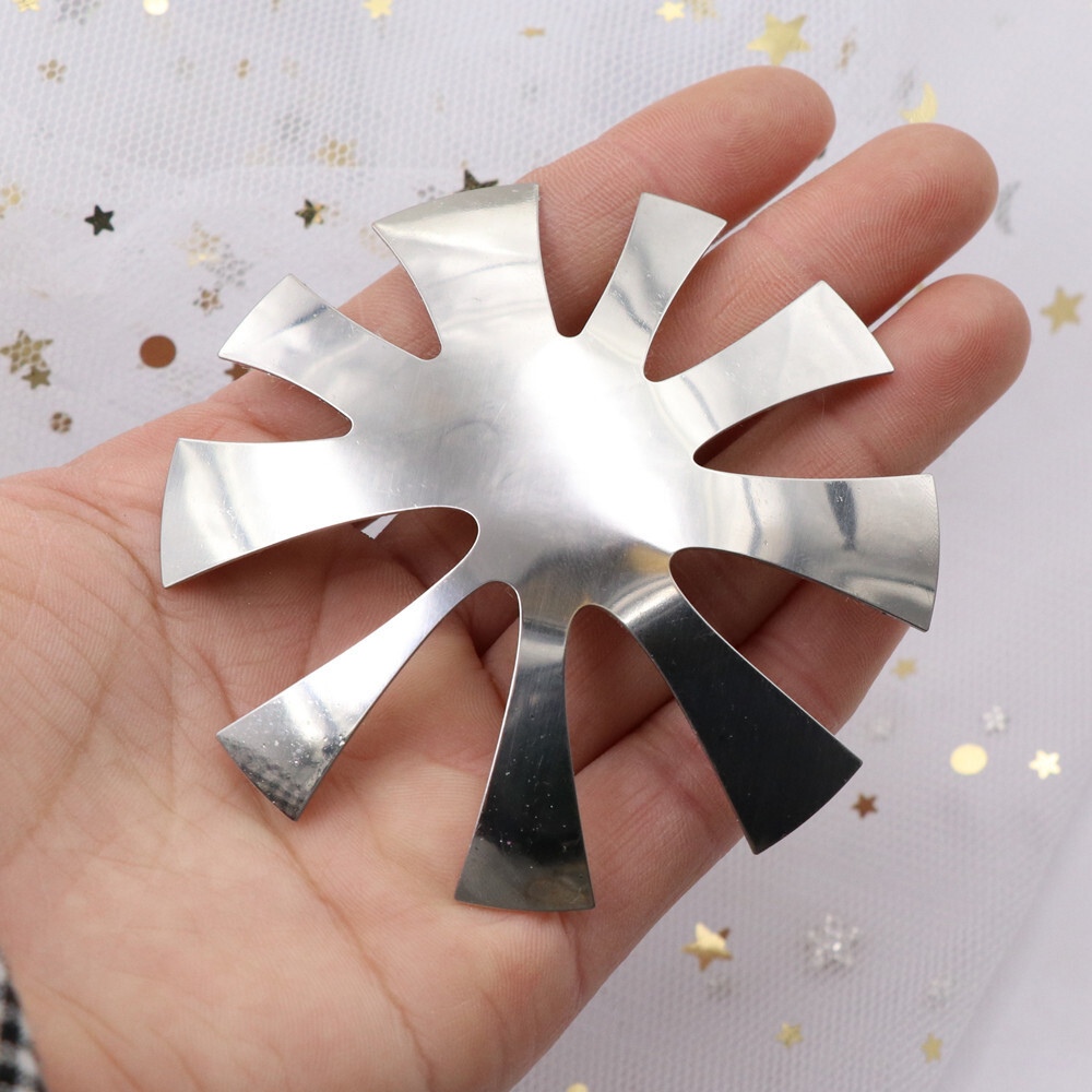 9 Sizes V-Shaped Triangle Nail Cutter French Manicure Nail Deep Steel Plate Tool