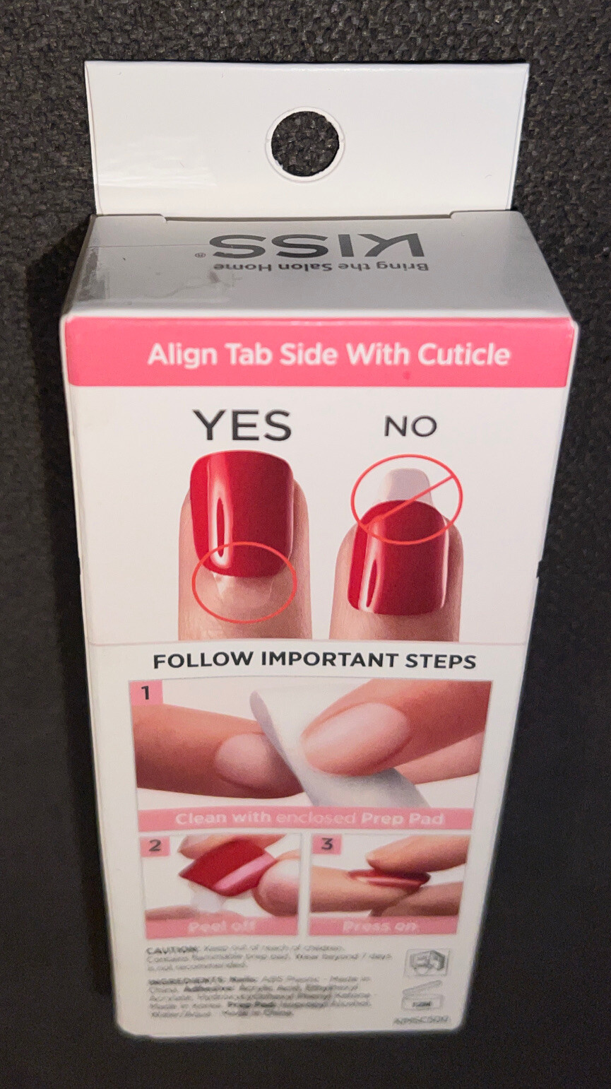 Kiss imPRESS Press-on Manicure Short 30 Red Nails “ADORE YOU”💅