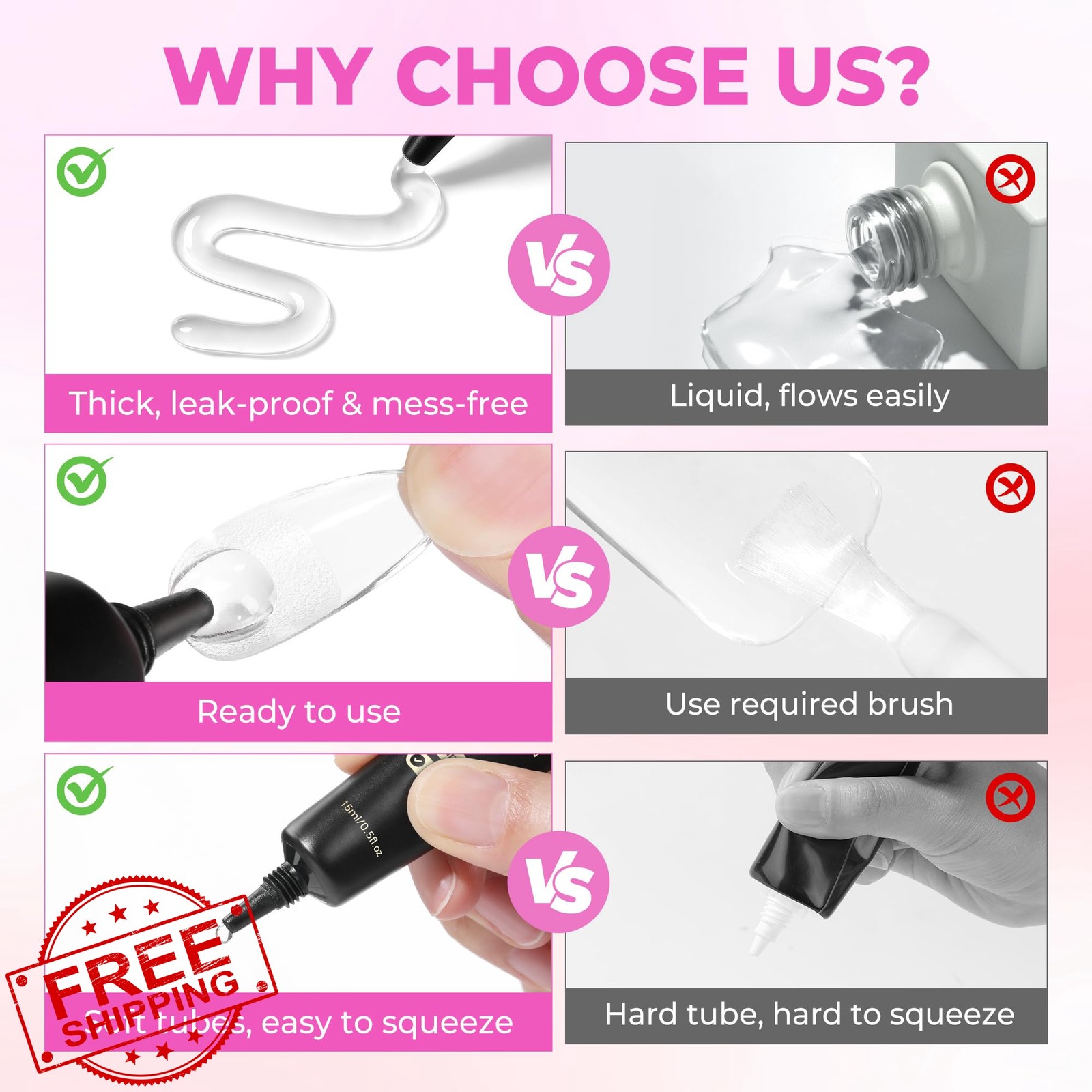 Una Gella Nail Glue A1-Solid 15ml