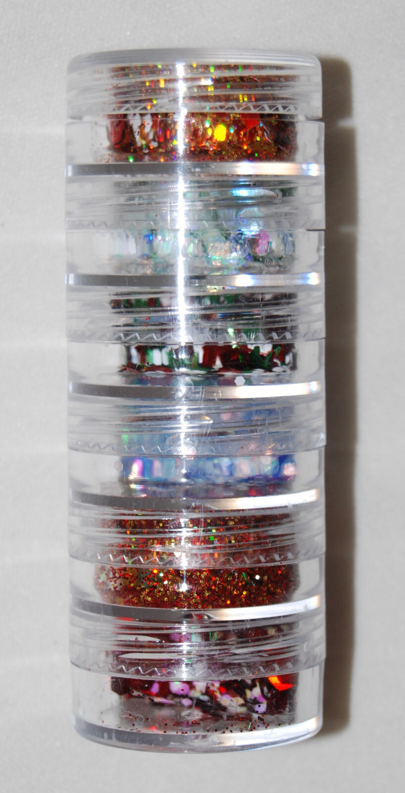 New Lot of 12 Boxes Multicolor Holiday Snowflake Glitter Nail Embellishments