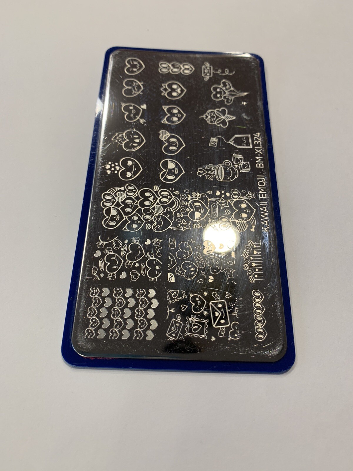 Maniology Bundle Monster BM-XL324 Kawaii Emoji Hearts Nail Stamp Stamping Plate