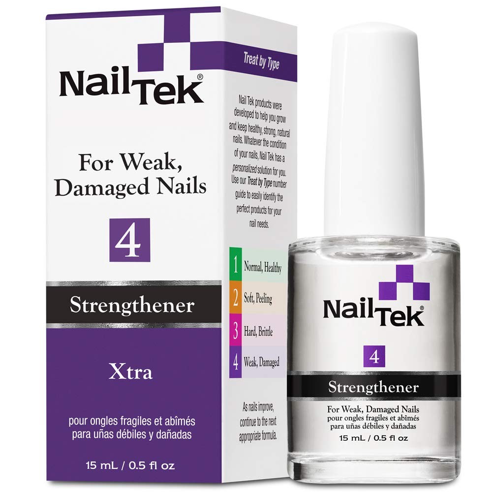 Nail Tek Xtra 4, Nail Strengthener for Weak, Severely Damaged Nails