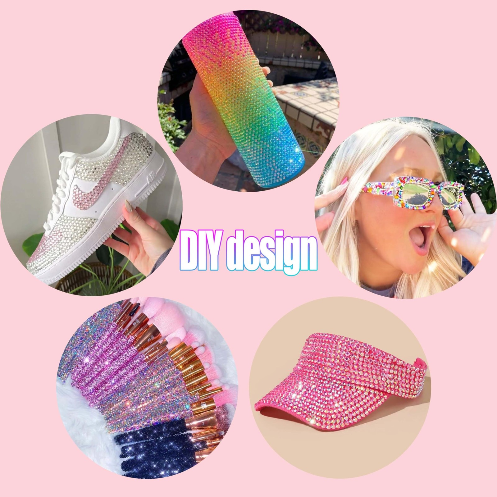 48 Colors Resin Rhinestones for Bedazzling, 36000 Pcs Flatback Gems for Craft…