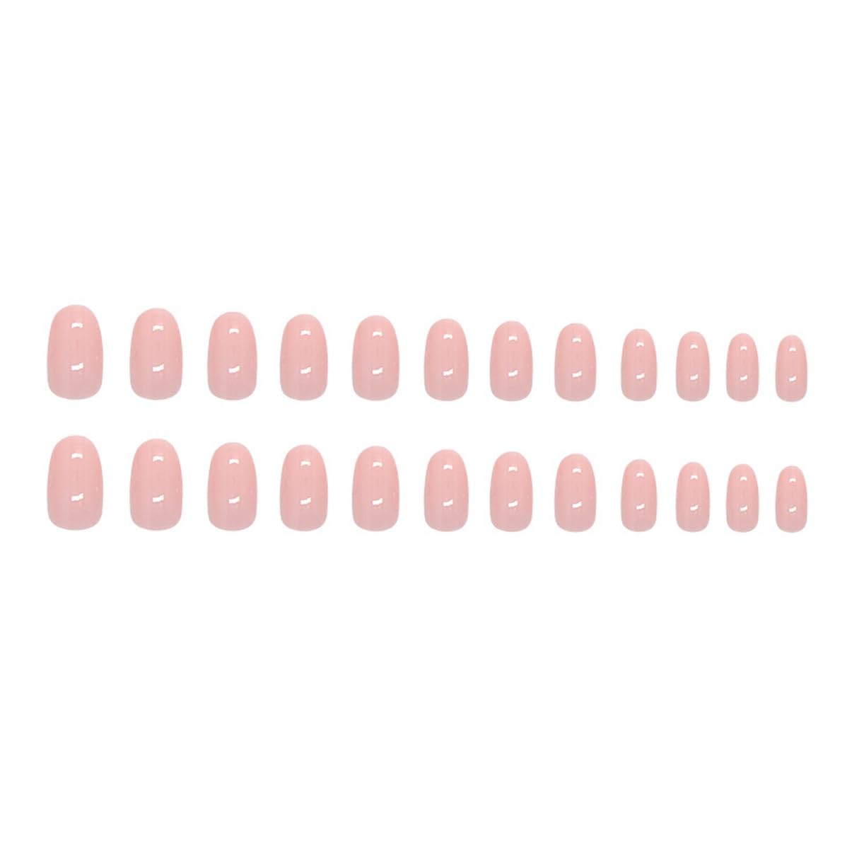 24Pcs Medium Soft Nude Pink Press on Nails,Natural Fit Salon Quality Transpar…