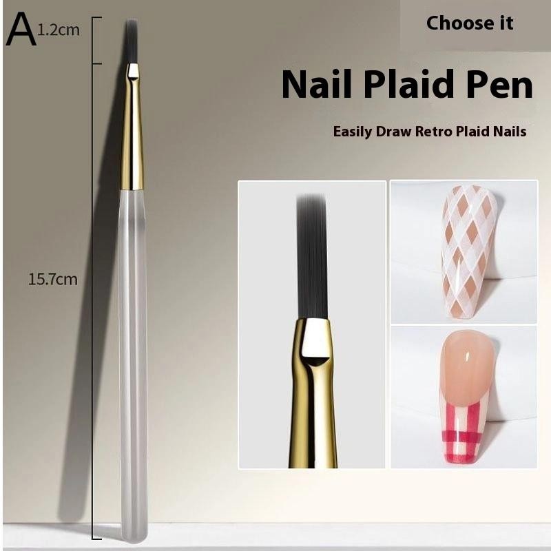 1/5/6Pcs Painting Liner Brush Gel Polish Precision Nail Art Thin Drawing Pen