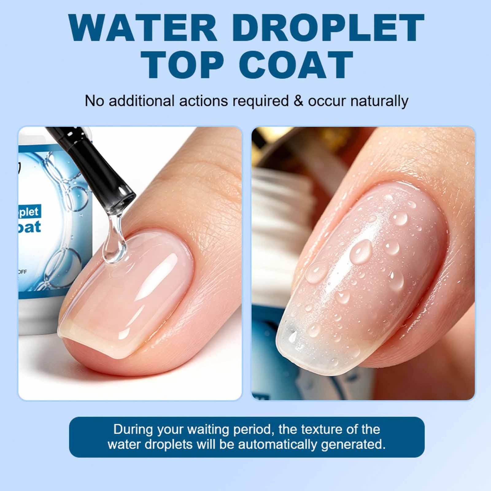 Water Droplet Top Coat Water Drop Gel Nail Polish Clear Sculpting Gel Nail Art
