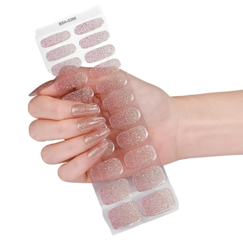 Fashionable Nail Stickers Easy Application NonToxic ABS Construction 1Sheet
