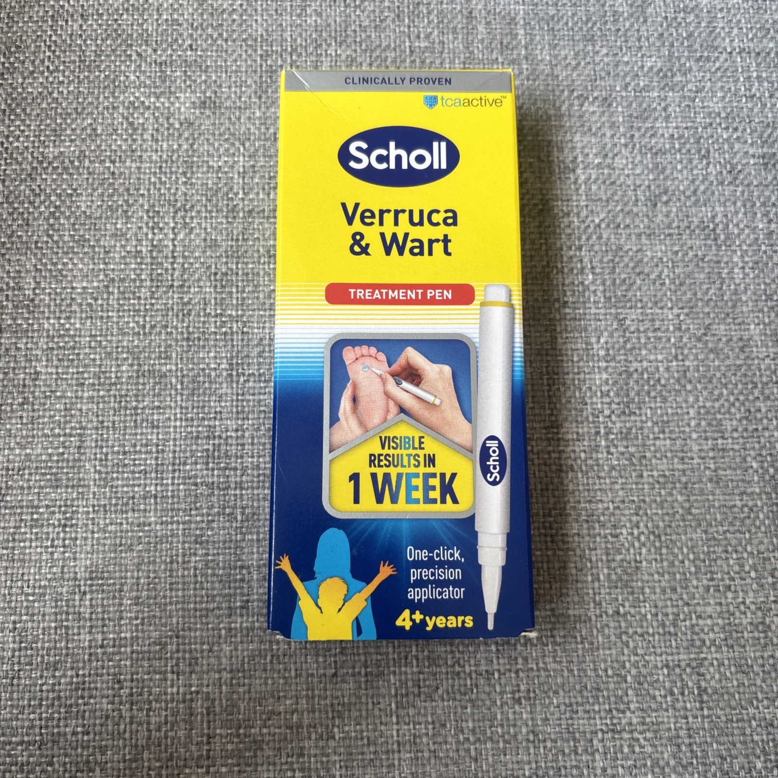 SCHOLL Verruca & Wart Treatment Pen 2g | Easy One Click Precision Applicator