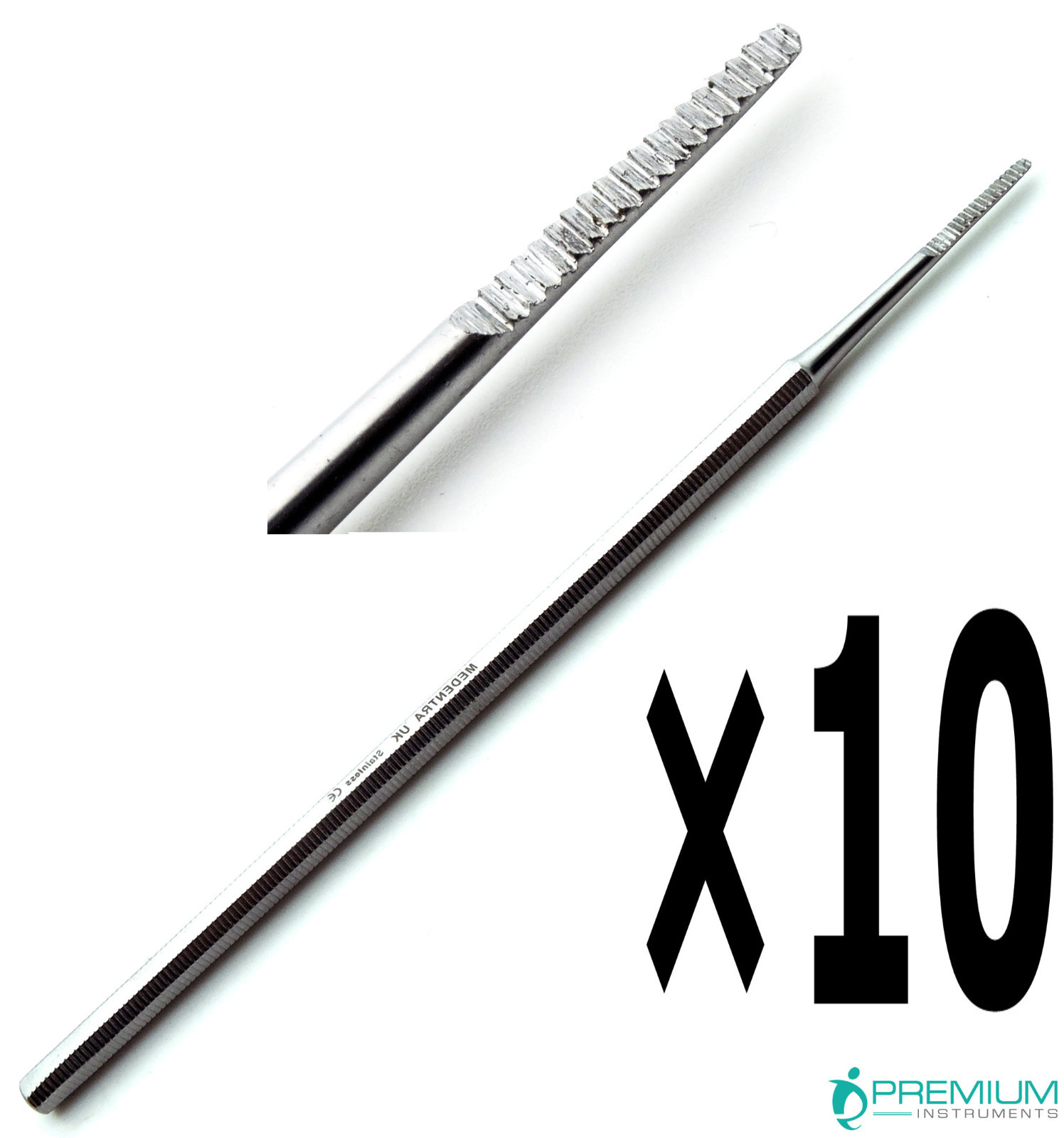 10× New Single Ended Nail File Podiatry Chiropody Salon Spa Beauty Tools Sets