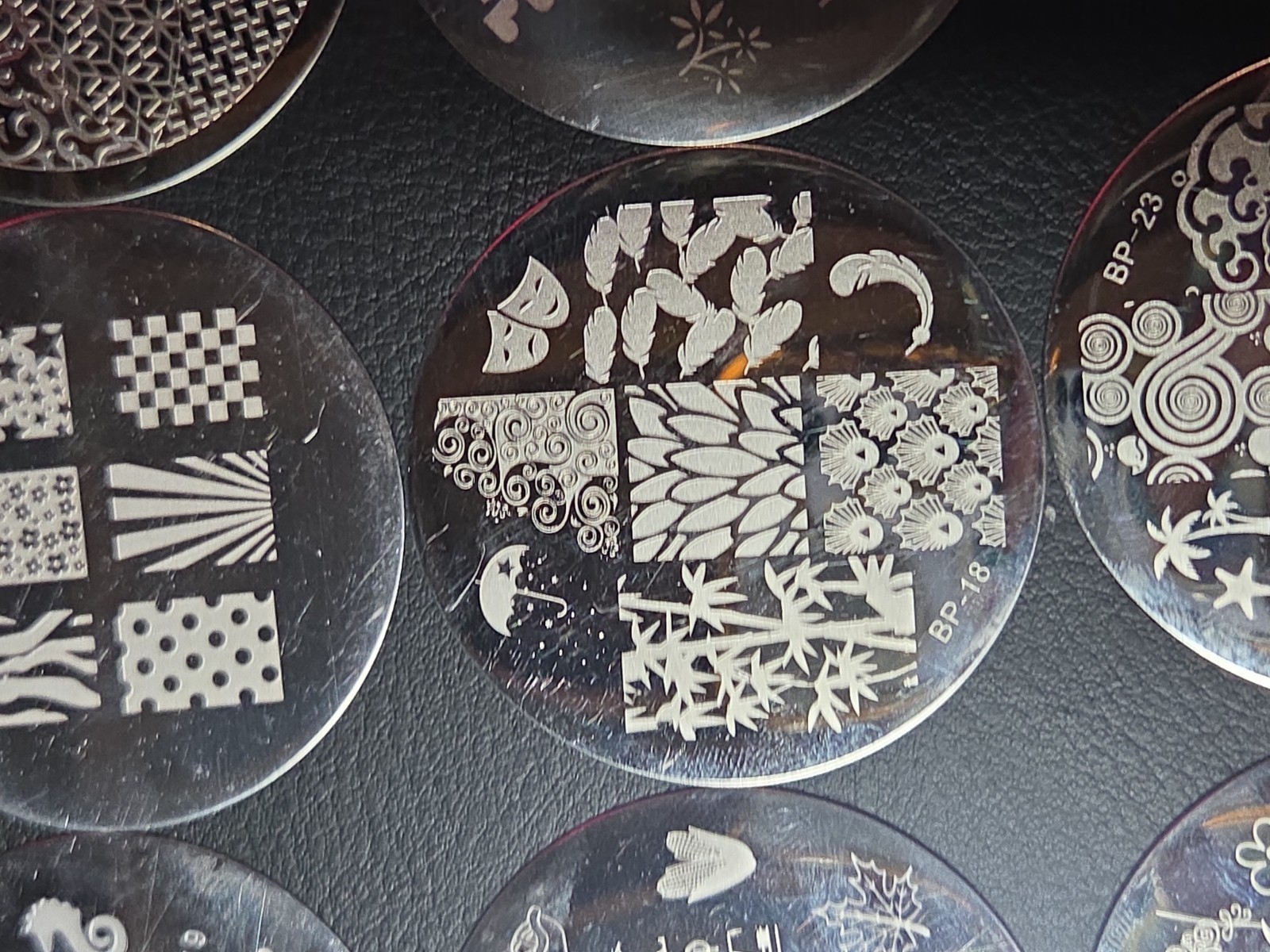 23 small Round Nail stamping plates