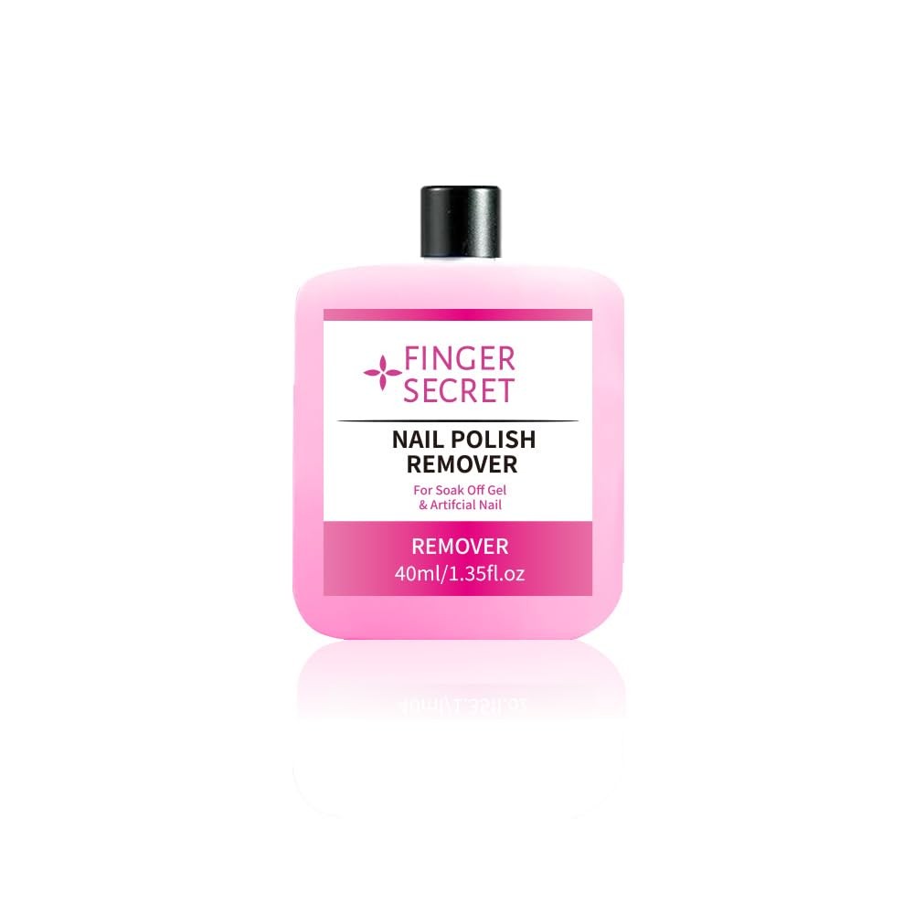 Finger Secret Acetone Nail Gel Polish Remover 40ml 1.3 Fl Oz (Pack of 1)